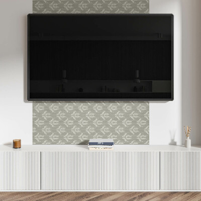 Square wall panel Stylish plant pattern
