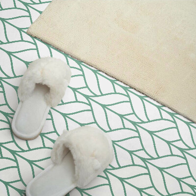 Square tv wall panel Leaf pattern in symmetry