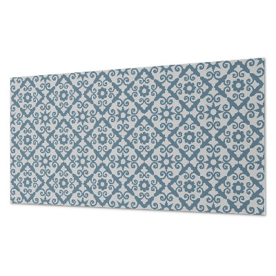 Square wall panel Pattern with ornaments and flowers