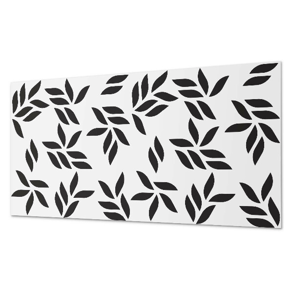Pvc wall panel Leafy pattern on the background