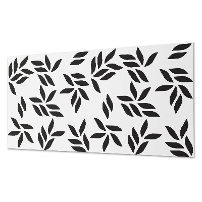 Pvc wall panel Leafy pattern on the background