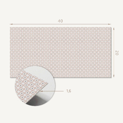 Square tv wall panel Pattern with circles in a grid