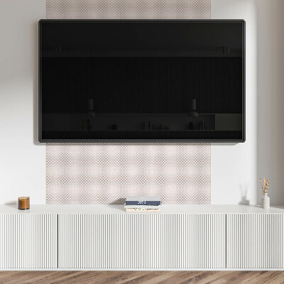 Square tv wall panel Pattern with circles in a grid
