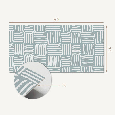 Square wall panel Geometric line pattern