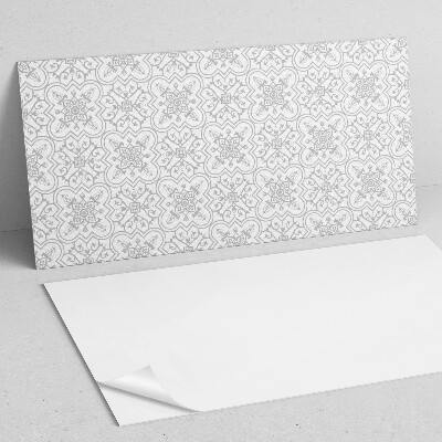 Square tv wall panel Floral pattern with ornaments