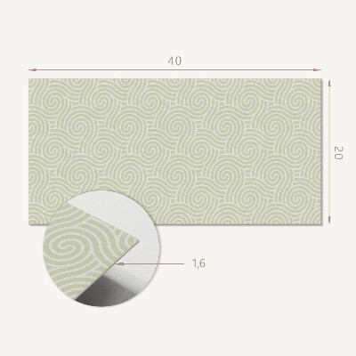 Square tv wall panel Waves in a spiral pattern