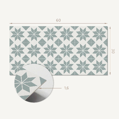Square tv wall panel Geometric floral patterns
