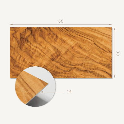 Square tv wall panel Natural wood pattern