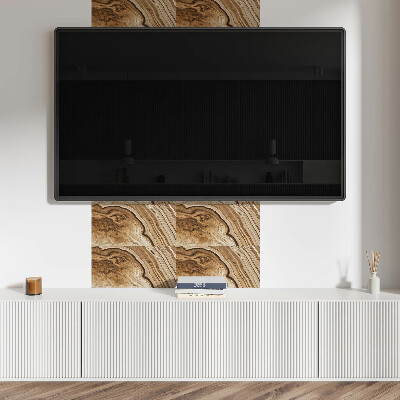 Square wall panel Natural wood patterns
