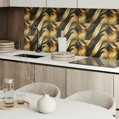 Square tv wall panel Waves of textures and patterns