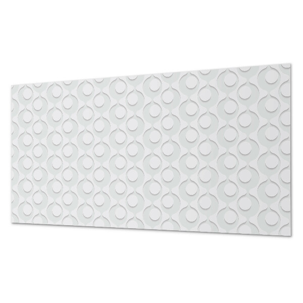 Square tv wall panel Waves with circles in the background