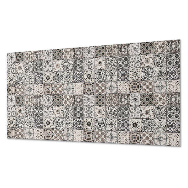 Square wall panel Mosaic patterns on the background