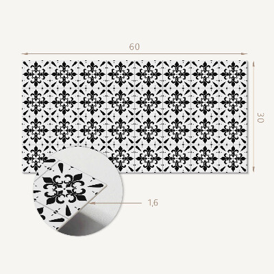 Pvc wall panel Crossed floral patterns