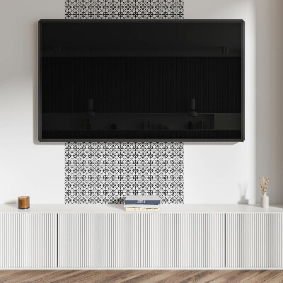 Pvc wall panel Crossed floral patterns