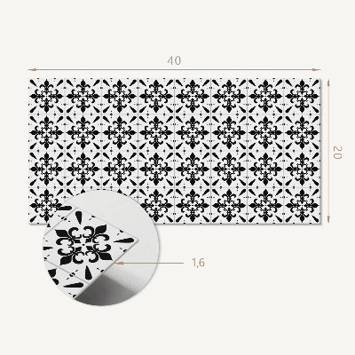 Pvc wall panel Crossed floral patterns