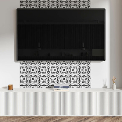 Pvc wall panel Crossed floral patterns
