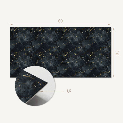 Square wall panel Veined marble pattern