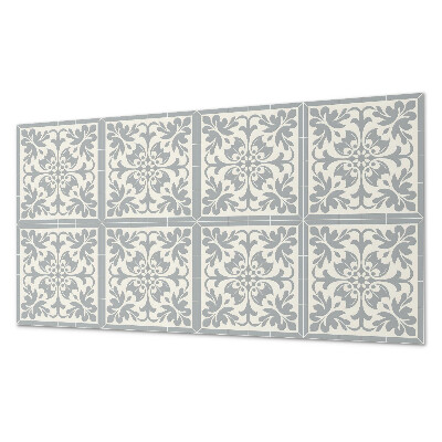 Pvc wall panel Floral pattern on tiles