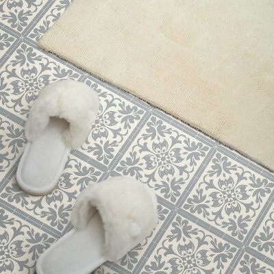 Pvc wall panel Floral pattern on tiles