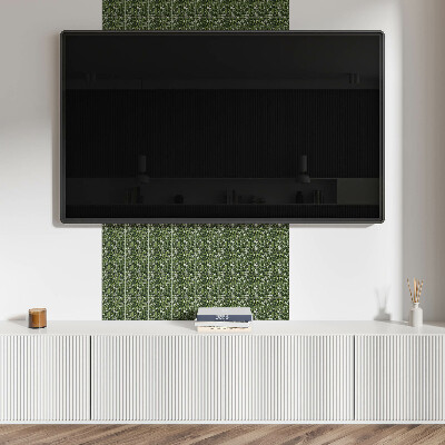 Square tv wall panel Floral pattern with leaves