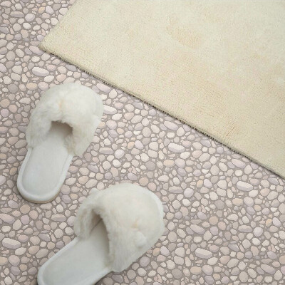 Pvc wall panel Pattern of stones on the ground