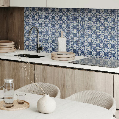 Square tv wall panel Floral pattern on the background