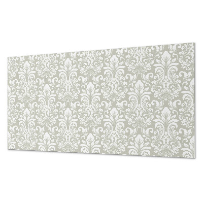 Square tv wall panel Plant pattern with ornaments