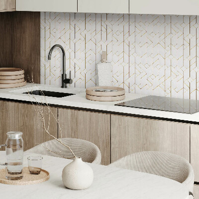 Square wall panel Geometric line pattern