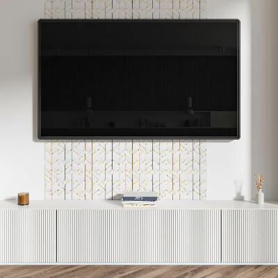 Square wall panel Geometric line pattern