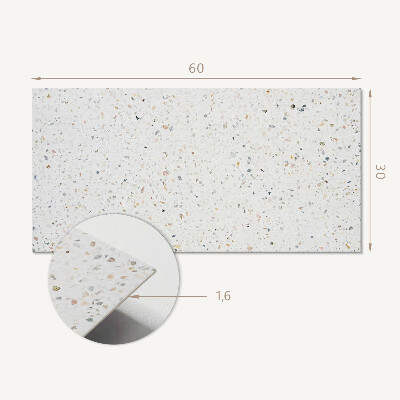 Square wall panel Stone pattern with particles