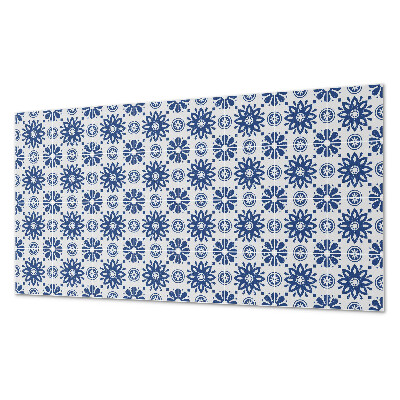 Square wall panel Floral pattern on the background