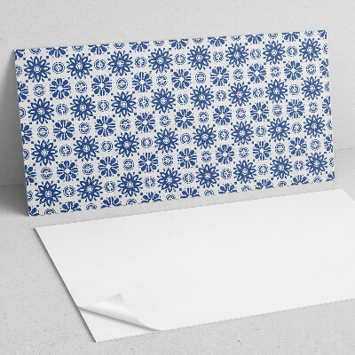 Square wall panel Floral pattern on the background