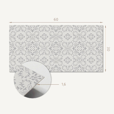 Pvc wall panel Floral pattern with details