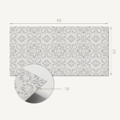 Pvc wall panel Floral pattern with details