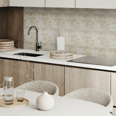 Square tv wall panel Stone mosaic pattern