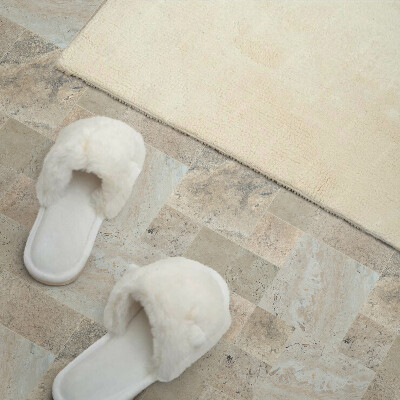 Square tv wall panel Stone mosaic pattern