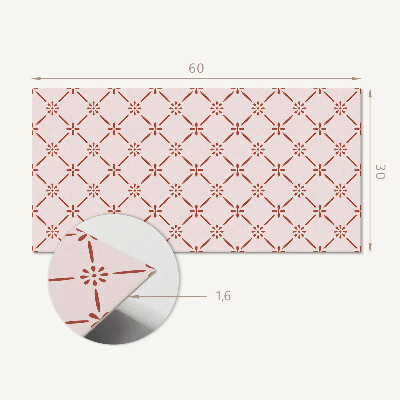 Pvc wall panel Stylish floral pattern