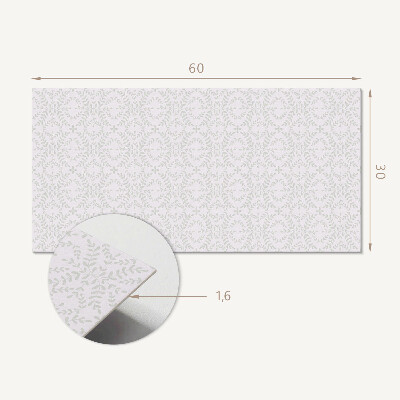 Square tv wall panel Delicate plant pattern
