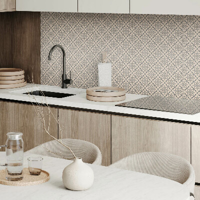 Pvc wall panel Floral pattern with details