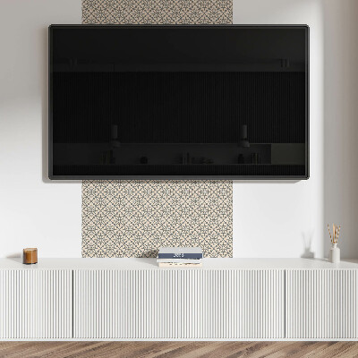 Pvc wall panel Floral pattern with details