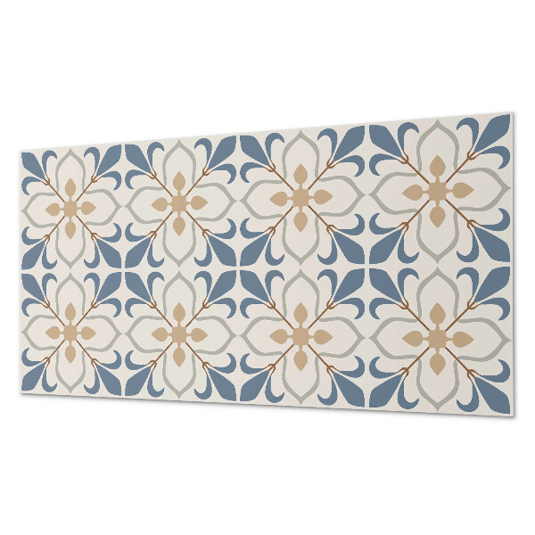 Square tv wall panel Floral pattern with leaves