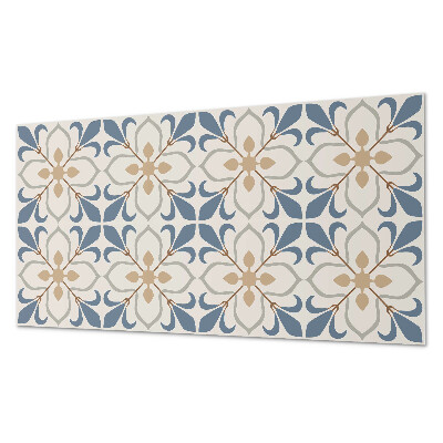 Square tv wall panel Floral pattern with leaves