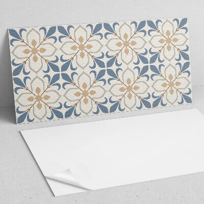 Square tv wall panel Floral pattern with leaves