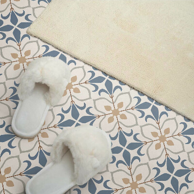 Square tv wall panel Floral pattern with leaves