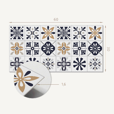 Pvc wall panel Decorative patterns in tiles
