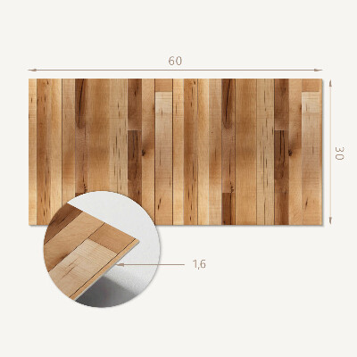 Square tv wall panel Natural wood pattern