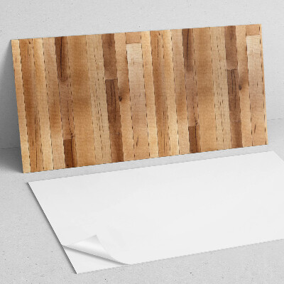 Square tv wall panel Natural wood pattern
