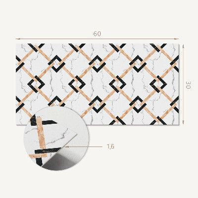 Pvc wall panel Geometric marble patterns