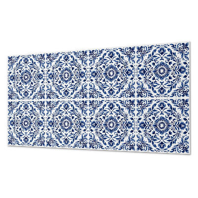 Square wall panel Floral pattern with ornaments