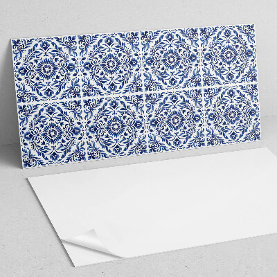 Square wall panel Floral pattern with ornaments